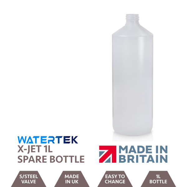 1L Bottle With White Cap HDPE